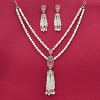 Ensemble de pendentifs en ambre américain fait main, bijoux vintage de mode d'Inde avec placage bicolore pour mariage et fiançailles