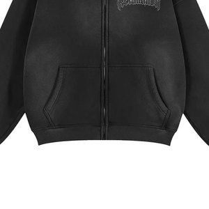 Sweat-shirt à capuche pour homme, veste à fermeture éclair, sweat-shirt polaire chaud, sports de plein air, entraînement décontracté, style tendance, haut doux et épais et confortable - Product Image 4