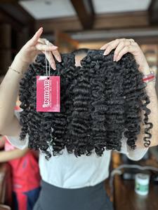 100% หยิกพม่าผมแท้ติดหนังกำพร้าผมคนเวียดนาม - Product Image 3