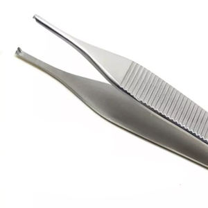 Fórceps de tejido Adson de la mejor calidad, 1 Uds., 4 75 pulgadas, acabado Dall, acero metálico con 1X2 dientes, fórceps quirúrgicos Adson - Product Image 6