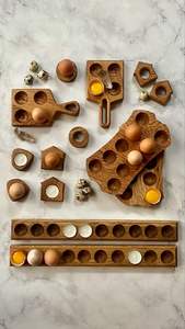 Premium Quality Eco-Friendly Wooden <b>Egg</b> Holder Dishwasher Safe - Product Image 2
