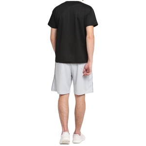Custom Men's Plus Size Summer Two-Piece <b>Set</b> Plain Polyester/Cotton Short Sleeve T-Shirt Shorts Quick Dry Breathable Fabric for - Product Image 2