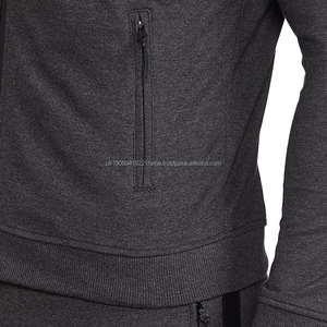 Chándal informal de algodón de primera calidad para hombre 2025, conjuntos de Jogger con logotipo personalizado, ropa de abrigo de invierno transpirable con etiqueta privada - Product Image 5