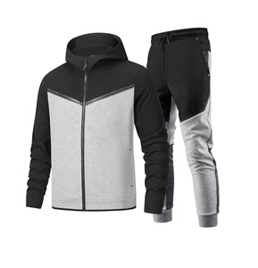 Chándal de hombre con logotipo personalizado de alta calidad, conjunto de dos piezas para trotar y correr ropa de calle - Product Image 2