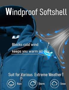 Veste tactique résistante à l'eau doublée en polaire Performance pour homme Manteau d'hiver souple à 7 poches respirant pour moto automobile - Product Image 5