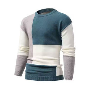 Qualité supérieure basique hommes sweat couleur unie col rond coton pull sweat pour sweat 2025 - Product Image 1