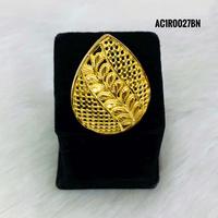 Set Kalung Liontin Bunga Rantai Kotak Klasik Wanita Berlapis Emas Kuningan untuk Pernikahan & Pesta