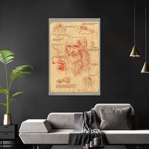 Póster de Leonardo con la Famosa Imagen de Él Fumando, Diseño en Papel de Alta Calidad para Decoración de Pared - Product Image 3