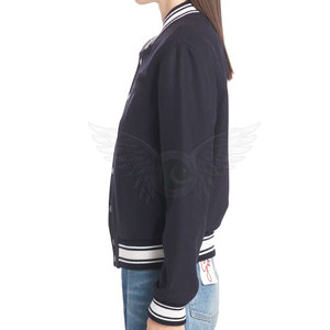 แจ็กเก็ตผู้หญิงอักษรสีพื้นสีพื้นเสื้อแจ็คเก็ตลำลองมาใหม่2023 - Product Image 3