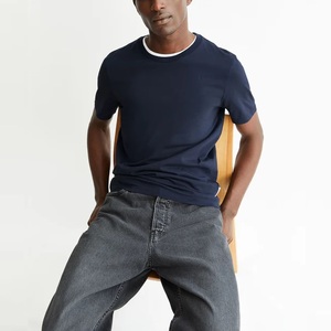 Nueva llegada, camiseta de hombre de diseño personalizado, 100% algodón, corte regular, cuello redondo, manga corta, transpirable, informal, estilo urbano, 300g - Product Image 4