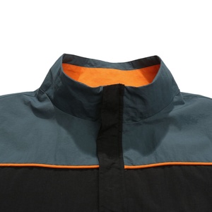 Prince Industry Custom 100% Nylon Conjunto de chándal de invierno para hombre 2 piezas Chaqueta de bloque de color con cremallera completa Jogger OEM Plain Windbreaker - Product Image 5