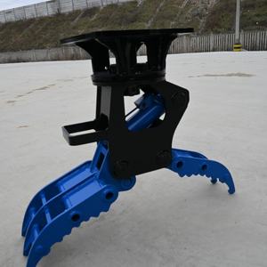 Pinza Idraulica per Escavatore in Pietra e Legno con Cilindro Singolo - Product Image 1