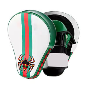 Guantes de boxeo de cuero con logotipo personalizado profesional 2024, almohadillas de enfoque para adultos para entrenamiento de boxeo, venta al por mayor, marciales - Product Image 2