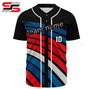 Wholesale USA Size <b>Stitched</b> Gradient Baseball Jerseys Printed Logo Name Men's Custom Pinstripe Baseball Jersey - Product Image 1
