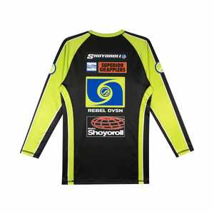 Hommes Jiu Jitsu Rashguard BJJ MMA vêtements d'entraînement chemise de compression à manches longues personnalisé OEM grappin haut fabriqué au Pakistan - Product Image 2