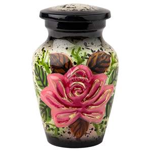 Urna Funeraria de Latón Plateado Estilo Americano RABEH, Resistente, para Cenizas Humanas, Artículos Funerarios Conmemorativos para Adultos - Product Image 5