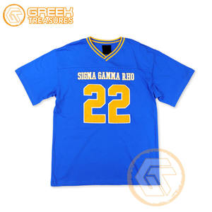 เสื้อยืดผู้หญิง Sigma Gamma Rho แบบสั่งทำพิเศษ เสื้อผ้าสำหรับชมรมนักศึกษาหญิง ฤดูร้อน ผ้าฝ้ายเจอร์ซีย์คุณภาพสูง เป็นมิตรกับสิ่งแวดล้อม ไม่หดตัว - Product Image 1
