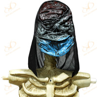 Ensemble de casque de personnage Demon Witch Style Faux Fur Hood pour Cosplay