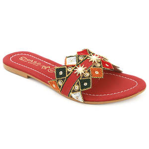 รองเท้าแตะผู้หญิง (KL-055) - สีน้ำตาลแดง - Product Image 1