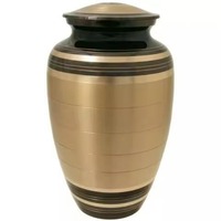 Urne funéraire en aluminium moderne européenne personnalisable en gros, durable, faite à la main, pour cendres d'adultes, couleur personnalisée, la meilleure