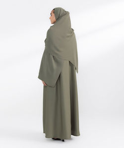 El Diseño Más Hermoso de Oriente Medio, Abaya Informal de Talla Grande, Ligera, Transpirable, Larga hasta el Suelo, Ropa Musulmana para Mujer - Product Image 4