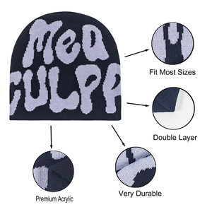 Gorro de Invierno Unisex para Esquí, Gorro Térmico de Calidad para Hombre y Mujer, Estilo Urbano, Técnica Jacquard, 100% Lana, Diseño Digital de Estrella - Product Image 3