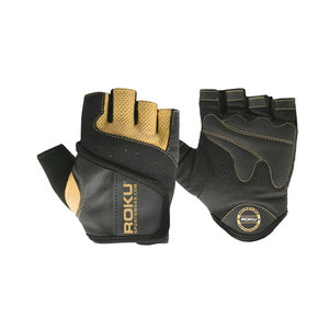 Factory-Made High Quality Leather Sports Cycling <b>Gloves</b> Custom Logo Printing Non-Slip Hand <b>Grips</b> Adjustable Wrist Strap - Product Image 2