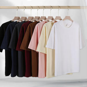 OEM personalizado impreso bordado logo diseño verano hombres pesado casual sólido manga corta Camiseta - Product Image 1