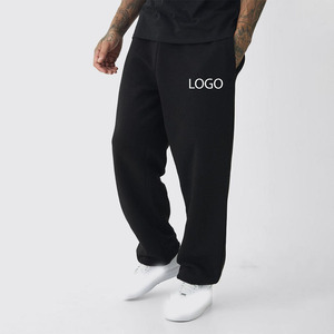 Pantalon de survêtement baggy en coton épais 100% OEM élégant respirant vêtements de sport broderie coupe ample Streetwear homme pantalon cordon de serrage - Product Image 1