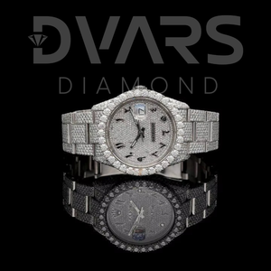 Nuevo Reloj de Alta Calidad Personalizado con Moissanita Helada, Mecanismo ETA, Acero Inoxidable, Analógico, Estilo Hip Hop, Cristal Dorado, Diamantes VVS - Product Image 5