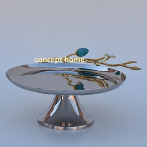 ขาตั้งขนมหวาน/ผลไม้ สแตนเลส ดีไซน์ใหม่ หรูหรา ทันสมัย เป็นมิตรกับสิ่งแวดล้อม เหมาะสำหรับร้านอาหาร โรงแรม งานเลี้ยง ตกแต่งด้วยโลหะ - Product Image 2