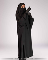 Robe de mariée noire en polyester et laine pêche, grande taille, coupe modeste, respirante, longueur ras du sol, qualité supérieure, service OEM
