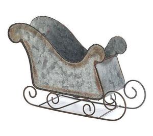 Fresh Arrival Farmhouse Classy <b>Santa</b> <b>Sleigh</b> Export Quality Metal Green and Gold Color Christmas <b>Sleigh</b> Ornament for Decoration - Product Image 3