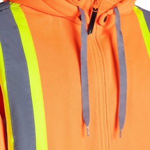 Sweat à capuche de sécurité réfléchissant haute visibilité avec design respirant en tissu durable pour les vêtements de travail et la sécurité - Product Image 4