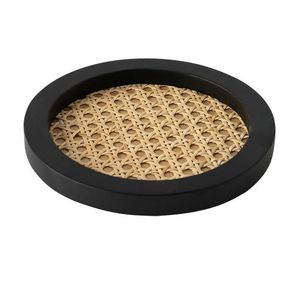 Diseño de tendencia, alfombrilla para mesa de comedor, posavasos de yute tejido a mano resistente al calor, alfombrillas bordadas para café, manteles individuales de lino de yute de ratán - Product Image 1