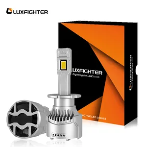 LUXFIGHTER D2/D4Dシリーズ90W車用LEDライトD1/D3超高輝度LEDヘッドライト電球ハイロービームフォグライトカーアクセサリー