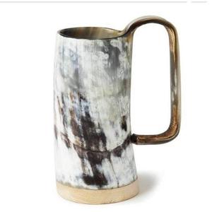 Auténtica Taza Vikinga Ecológica de Cuerno de Búfalo Hecha a Mano, Grado Alimenticio, Estilo Medieval, Religiosa, Feng Shui, Taza de Cerveza con Diseño Animal - Product Image 2