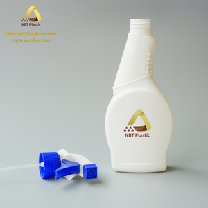 Botella limpiadora de detergente con bomba de plástico HDPE blanco de 350ml del proveedor verificado con pulverizador de gatillo químico - Product Image 2