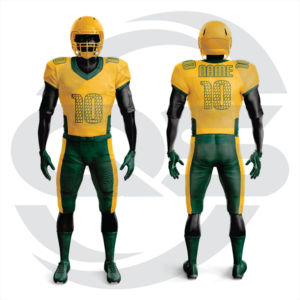 Uniforme de football américain personnalisable par sublimation, respirant, séchage rapide, manches courtes, grandes tailles, pour équipes nationales - Product Image 1