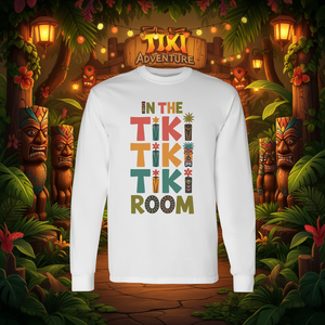 Camiseta de Manga Larga con Totems Tropicales del Parque Temático Tiki Adventure para Uso Promocional - Product Image 3