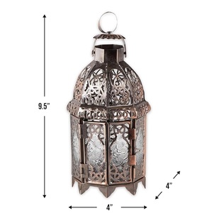Linternas de vela de Metal de moda de diseño moderno, decoración navideña celestial con tarro de vela brillante para eventos de boda de Navidad, Pascua - Product Image 4
