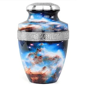 Aluminium Cremation Urns Grey or Black <b>Stone</b> Finished With Engraving Band <b>Hot</b> Selling for Human Ashes - Product Image 6