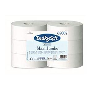 Bulkysoft Comfort 6 rouleaux de papier toilette industriel Maxi Jumbo 320 m double pli-Douceur en vrac pour le confort et la commodité! - Product Image 1