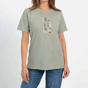 เสื้อยืดผู้หญิงน้ำหนักเบา ราคาดีที่สุด ทรงปกติ คอกลม สไตล์ลำลอง ผ้าแคนวาส MOQ ต่ำ ขายดีที่สุด รับผลิตแบรนด์ส่วนตัว สีพื้น - Product Image 2