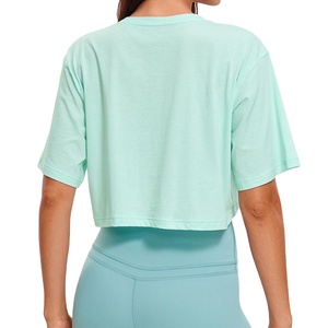 T-shirt court pour femmes, couleur unie, ouverture sur le devant, t-shirt de sport, t-shirt décontracté streetwear, respirant, t-shirts courts pour femmes - Product Image 1