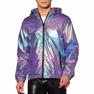 Veste en toile réfléchissante argentée de meilleure qualité, coupe ajustée, respirante, hiver, extérieur, col carré, service OEM disponible pour le printemps - Product Image 5