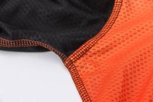 Jersey de Ciclismo Profesional para Triatlón y MTB, Manga 3/4, Degradado Naranja Rojo, Secado Rápido, Transpirable, Malla, Directo de Fábrica, Personalizado - Product Image 5