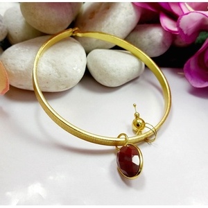 Labradorite Gemstone Cuff <b>Bracelets</b> Fashionable Brass Gold Plated <b>Bracelets</b> - Product Image 4