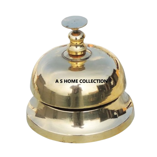 Top Most Selling Reception Call Ring Table Bell Plain Polished Metal Handmade Used In Home Hotel Restaurant