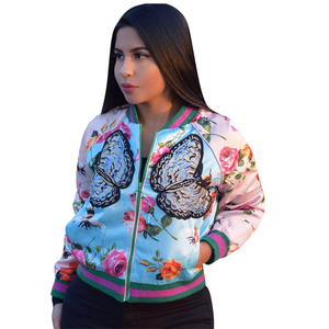 เสื้อพัฟเฟอร์มีฮู้ดแบบมีซิป เสื้อแจ็คเก็ตเบสบอลแบบหนา เสื้อแจ็คเก็ตพัฟเฟอร์บอมเบอร์แบบถัก - Product Image 1